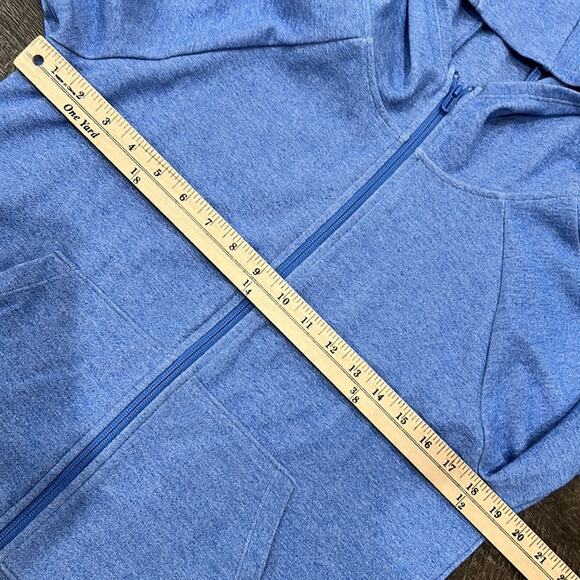 Under Armour Women's Full Zip Loose Scuba Neck Hoodie Light Blue Size M - Picture 5 of 6